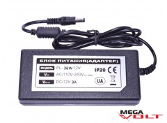 Розеточный адаптер 36W 12V IP20