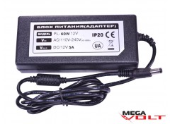 Розеточный адаптер 60W 12V IP20