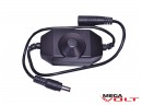 LED диммер 6A 72W black (mini, провод)