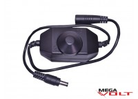 LED диммер 6A 72W black (mini, провод)