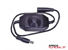 LED диммер 6A 72W black (mini, провод)