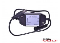LED диммер 6A 72W black (mini, провод)