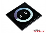 LED диммер 8A 96W (touch) black (S)