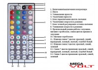 RGB контроллер 6A IR 72W (44 кнопки)