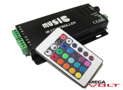 RGB music контроллер 10A IR 120W (24 кнопки)
