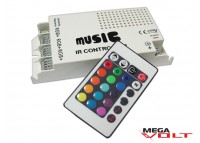 RGB music контроллер 5A IR 60W (24 кнопки)