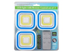 Комплект LED светильников LED light with Remote Control Set Square