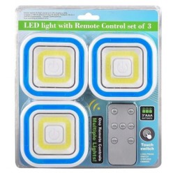 Комплект LED светильников LED light with Remote Control Set Square