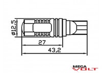 Светодиодная автолампа T10, 12W
