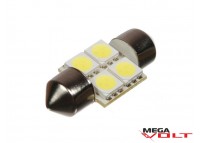 Светодиодная автолампа T10, 28mm, 4pcs 5050