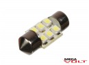 Светодиодная автолампа T10, 28mm, 6pcs 3528