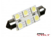 Светодиодная автолампа T10, 41mm, 6pcs 5050