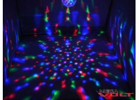 Светодиодная диско-лампа E27 3W 220V Rotating RGB