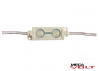 Светодиодный модуль SMD 5730 2LED (IP65) 12V (с линзой) premium