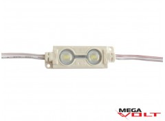 Светодиодный модуль SMD 5730 2LED (IP65) 12V (с линзой) premium