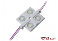 Светодиодный модуль SMD 5730 4LED (IP67) 12V (с матовой линзой)