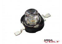 Сверхъяркий светодиод LED 1W Green with lens