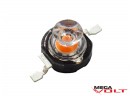 Сверхъяркий светодиод LED 1W Red with lens