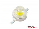 Сверхъяркий светодиод LED 1W White 120 Lm with lens