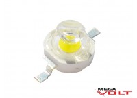 Сверхъяркий светодиод LED 1W White 120 Lm with lens