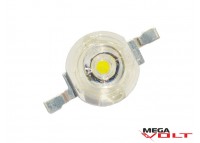 Сверхъяркий светодиод LED 1W White 120 Lm with lens