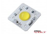 Сверхъяркий светодиод LED 50W White with lens 5000 Lm 220V