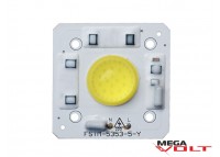 Сверхъяркий светодиод LED 50W White with lens 5000 Lm 220V