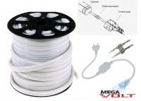 Гибкий неон Flex 220V SMD 2835 (120 LED/m) IP67 White