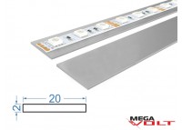 Алюминиевая полоса АД31 Т5 20х2мм (анодированная)