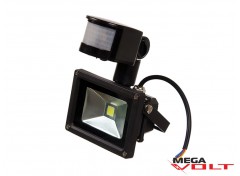 Светодиодный прожектор COB 10W 220V IP65 (Black) с датчиком движения