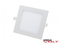 Встраиваемый светодиодный светильник 12W slim (square)