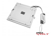 Встраиваемый светодиодный светильник 18W slim (square)