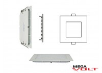 Встраиваемый светодиодный светильник 3W slim (square)