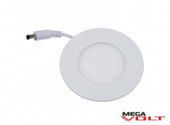 Встраиваемый светодиодный светильник 3W slim (round)