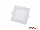 Встраиваемый светодиодный светильник 6W slim (square)