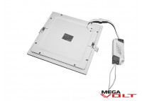 Встраиваемый светодиодный светильник 9W slim (square)