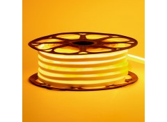 Led неон 12В желтый 8х16 пвх smd2835 120LED/m 6W IP65 , 1м
