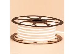 Led неон 12В белый теплый 8х16 пвх smd2835 120LED/m 6W IP65 , 1м