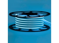 Led неон 12В голубой 8х16 пвх smd2835 120LED/m 6W IP65 , 1м