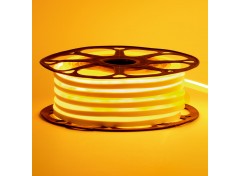 Неоновая лента светодиодная желтая 12V 6х12 AVT-smd2835 120LED/м 11 Вт/м IP65