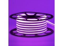 Led неон 12В фиолетовый 8х16 пвх smd2835 120LED/m 6W IP65 , 1м