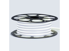 Led неон 12В нейтральный белый 8х16 пвх smd2835 120LED/m 6W IP65 , 1м