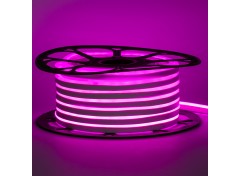 Led неон 220В розовый AVT-1 smd2835 120LED/m 7W IP65 , 1м