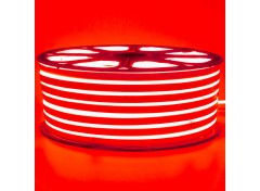 Led неон 220В красный smd2835 120LED/m 12W IP65 , 1м
