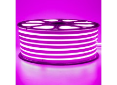 Led неон 220В розовый smd2835 120LED/m 12W IP65 , 1м