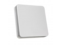 Светодиодный светильник 24 Вт накладной квадратный 5000К IP65 Silver