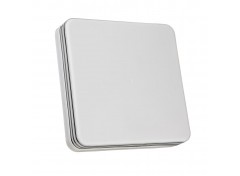 Светодиодный светильник 18 Вт накладной квадратный 5000К IP65 Silver
