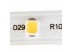Led лента 12В теплая белая Motoko smd2835 60LED/m IP65, 1м