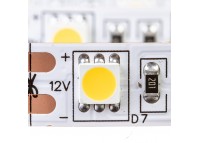 Led лента 12В теплая белая Motoko smd5050 60LED/m IP20, 1м