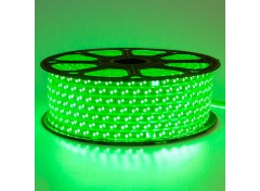 Led лента 220В зеленая smd2835 120LED/m 12W IP65, 1м